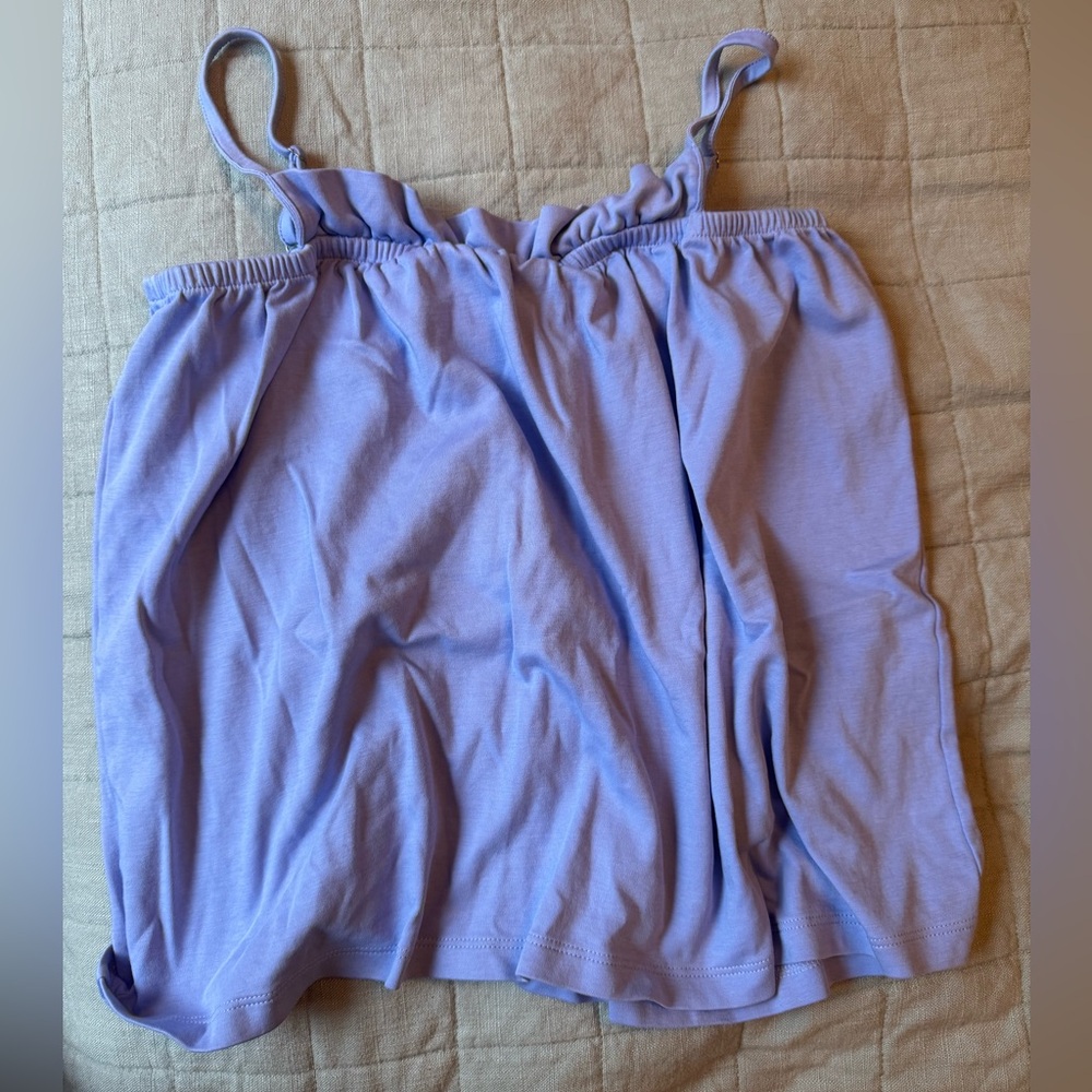 Lake Pima Ruffle Periwinkle Camisole and Short Set